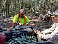 15-Trainer Neil helps Heidi sharpen her chain